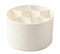 Generico Boîte à pinceaux de maquillage avec compartiments | Organisateur de maquillage pour bureau, salle de bain, plan de travail, bureau, cosmétiques, épingles, stylos, papeterie