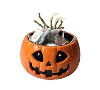 Generico Bol à bonbons Halloween | Plateau bonbons, récipient pour sucre avec main squelette mobile pour fêtes dans le jardin, maison hantée, maison, Halloween