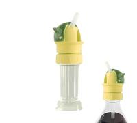 Generico Bouchons supérieurs pour bouteille, bec verseur avec paille 2 en 1 anti-fuite, bec verseur avec valve anti-goutte, pour camping, pique-nique, voyage, crèche, école, enfants et filles