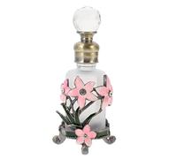 Generico Bouteilles de parfum vintage | en émail rechargeable | cadeau romantique peint à la main de voyage pour la maison ornement décoratif de collection atomiseur spray conteneur vanity co