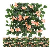 Generico Brise-vue extensible | Décoration artificielle pétunia verte | Clôture feuille verte - pour terrasse, jardin, balcon, pelouse, parterre, mur