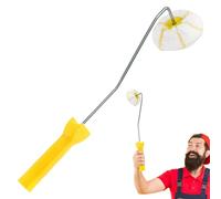 Genérico Brosse à rouleau pour bords - Outil d'angle pour espaces restreints, brosse à rouleau multifonction en PP longue durée avec poignée confortable, instrument de P