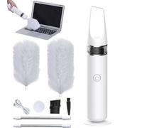 Genérico Brosse de nettoyage sans fil - Brosse de nettoyage pour douche | Poudre motorisée flexible : brosses domestiques automatiques, plumeau électrique, collecteur de poussière rotatif à 360