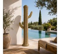 Generico Cactus décoratif marocain en paille et fer 55 x 155 cm pour intérieur et extérieur Artisanat fait à la main 2206261102