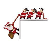 Genérico Cadre de porte de Noël | Décoration à suspendre double face pour porte de Noël | pour chambre, salon, fenêtre et armoire de maison
