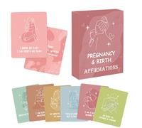 Genérico Carte de naissance - Maillet d'entraînement mental pour motiver les phrases d'accouchement, outils de support de Doula | Positif de naissance, préparation de naissance, lettres de maman