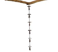 Genérico Chaîne rotative en métal décorative haute résistance pour chaîne de pluie pour jardin, patio, balcon, pelouse et mur