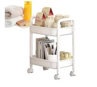 Generico Chariot de cuisine avec roulettes, chariot multifonction | Roulement à 2 niveaux antidérapant | Chariot multifonction ergonomique pour cuisine, commode, étagère à séchage rapide