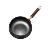 Genérico chinois, poêles à sauter, 28 cm à plat, traditionnel japonais chinois pour cuisinières à induction, électriques, à gaz, feu ouvert, barbecue, grill et camping