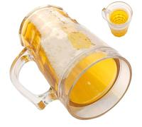 Generico Chope à bière, chope à bière amusante à double couche, modèle créatif, blague, jouet pour , adultes, ,