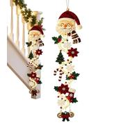 Genérico Christmas Door Decor - Quilted Lighted Vertical Holiday Swag | Glowing Christmas Lighted Door Decoration For Home, Farmhouse, Villa, Countryside, Garden, Backyard,