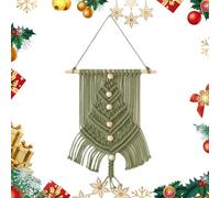 Generico Christmas Tree Kit Fun Craft Kit - Woven Macrame Christmas Tree, Complete Knot Beginners Kits with Boho Style for Living Room Bedroom Or Hallway Family Friends Children