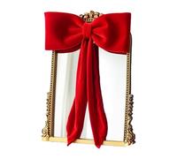 Genérico Cime pour sapin de Noël, décoration rustique en velours ferme, nœud géant pour sapin de Noël, pour intérieur extérieur, mariage, anniversaire, shower