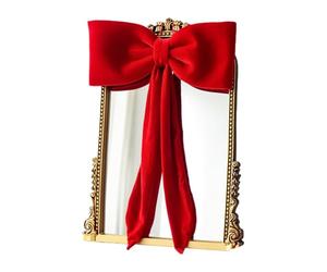 Genérico Cime pour sapin de Noël, décoration rustique en velours ferme, nœud géant pour sapin de Noël, pour intérieur extérieur, mariage, anniversaire, shower