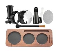 Genérico Coffee Tamper Set | 58 mm Coffee Powder Press Tamping Set - Home Espresso Tamper | for Cafe Office Countertop Home Kitchen Commercial Travel