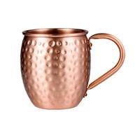 Generico Copper Mule - martelés à la main - Accessoire de bar élégant pour cocktails et boissons - En cuivre de qualité supérieure - 530 ml - Maintient la température - Pour cuisine, bar