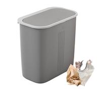 Generico Corbeille de cuisine spacieuse et anti-odeurs avec couvercle | Poubelle pour salle de bain et chambre pour maison, appartement, salon, salle de bain, bureau, école et logement