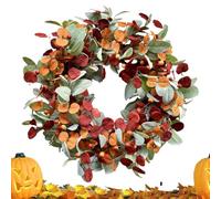 Genérico Couronne d'automne | Guirlande de baies d'automne orange décoration murale pour véranda, armoire, fenêtre, cuisine, intérieur et extérieur