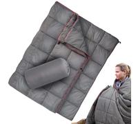 Generico Couverture de camping extérieure rembourrée - Couette alternative en plumes imperméable 200 x 140 cm | Plaid de chaud pour hamac, randonnée, stade, pique-nique | Kit de nuit portable