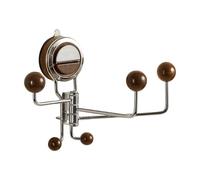 Generico Crochets de douche pivotant avec 5 barres | Crochets à haute résistance pour porte-manteau mural pour salle de bain, cuisine, chambre, entrée, miroir, carreau, serviette