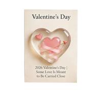 Generico Cœur de poche Saint - Souvenir de relation romantique - Cartes câlins pour couples avec amour et encouragement | pour hommes, femmes, mères, mariage, anniversaire, Nouvel An, bureau, voyage
