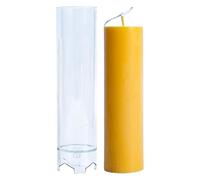 Generico Cylindre pour bougie 3D - Matériau PC 4,4 x 17,6 cm, pour bougie cloche, fusion de colonne, revêtement antiadhésif, kit de bricolage, parfumé en SIL