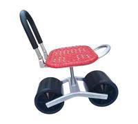 Genérico de jardin avec siège réglable et 360° en métal | Tabouret roulant scooter de jardin pour femmes, hommes, personnes âgées, jardinage, extérieur, pelouse, patio, jardin