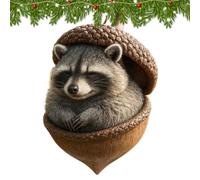 Genérico Décoration de Noël | 2D Cute Acrylic Animal Window Pendants | Festive Tree Ornaments for Holiday Party Wall Wreath Porch Window Nappe Fireplace Indoor Outdoor Home Decor