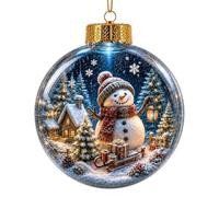 Genérico Décorations de boules de Noël | Mini 3D Lighted Globes Decorations | Boules de Noël de 10 cm / 3.94in avec LED chaudes pour la maison, le bureau