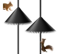 Genérico Déflecteur d'écureuils protecteur pour volières, bouclier anti-écureuils rotatif, accessoire pour petits animaux de compagnie, pour dissuader les ratons laveurs et autres petits animaux