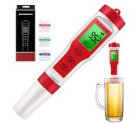 Genérico Digital pH Meter Stylo portable ABS | Testeur de qualité d'eau avec température EC 4-in-1 pour hydroponiques, maison, aquarium | Hydroponics Water Testing Tool Gardening, Drinking