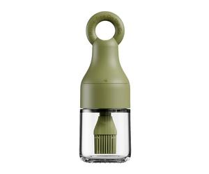 Genérico Dispenser Oil Dispenser - Bouteille d'huile d'olive avec pinceau en silicone pour pâtissier | Dispensers résistants à la chaleur pour le camping, le barbecue, le barbecue, la maison, le bar