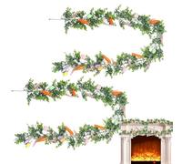 Generico Easter Garland | 2 Pieces Easter Egg Garland Artificial | Artificial Easters Egg Garlands | 5,7 ft Eggs Spring Decorations | Holiday Ornament | for Home Indoor Party Wall Mantel Stairs