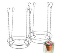 Genérico Élévateur de pour pots, résistant à la rouille, sans terre, crochet de chaîne métallique pour pots de 30 à 45 cm, jardiniers domestiques, amateurs et porche