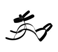 Generico Étagère pour bouteilles de vin à poser - Étagère pour bouteilles avec motif chien abstrait | Porte-bouteilles en fil de fer pour maison, cuisine, salon, bar, garde-manger