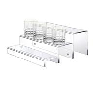 Generico Étagères Bar Pour Bouteilles - Supports Acrylique 3 Niveaux, Présentoir Liqueurs Support | Rack Vin Porte-bouteille Salon Salle À Manger Cuisine Décor Maison Moderne Élégant Design