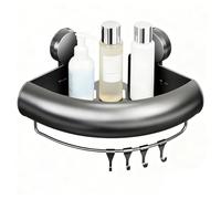 Genérico Étagères de douche avec crochets rapides | Organisateur de douche d'angle mural pour serviette gel douche, shampoing, savon, articles de toilette