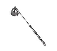 Genérico Éteignoir à bougie - Outil pour éteindre les flammes en acier inoxydable en forme de cloche de 17 cm, accessoire de sécurité avec manche long, flamme sans fumée de style vintage