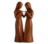 Genérico Figurine de sœurs | Sculpture abstraite en résine, peinte à la main, pour chambre, bureau, crèche, rebord de fenêtre et étagères d'exposition