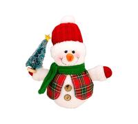 Generico Figurines de bonhomme de neige, décoration de table avec lumière, décoration de Noël pour intérieur, avec LED, figurine de Noël pour la maison, fêtes d'hiver, dîner sur la cheminée