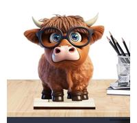 Generico Figurines de bovins des Highland | Figurine en carton mignon
