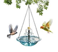 Generico Fontaine de jardin solaire en cascade, salle de bain suspendue avec eau recirculation, salle de bain de jardin qui attire la nature, pour terrasse, balcon, cour, porche