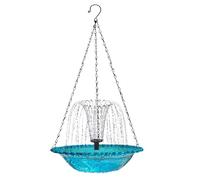 Generico Fontaine solaire pour salle de bain - Cascade d'eau de jardin | Fontaine décorative pour extérieur de 400 g en polypropylène, flux alimenté écologiquement, accent durable d'attraction de la