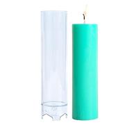 Generico Forme de bougie conique - Moule 3D, forme de pilier | Bougie faite à la main faite à la main au design nordique compatible avec table avec boîte à musique intérieure élégante en silicone de