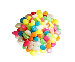 Genérico Galets décoratifs d'extérieur 400 galets lumineux colorés - Aménagement paysager pour extérieur, utilisation en aquarium, paysage, sentiers, pelouse, rivière, étang et