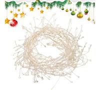 Genérico Guirlande lumineuse LED pour éclairage de Noël | Éclairage d'ambiance imperméable pour intérieur et extérieur, patio, porche, cheminée, fenêtre et fête