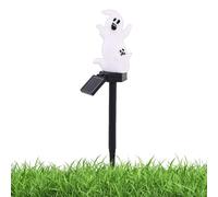 Generico Halloween Décoration extérieure avec figurines effrayantes | Piquet de jardin avec lumière solaire fantôme squelette pour jardin, patio, allée, parterre, pelouse, porche, cour