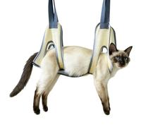 Genérico Harnais de toilettage pour chiens Harnais pliable de maintien dans | Hamac de toilettage pour chien jusqu'à 12,5 kg pour couper les ongles maison appartement salon cadre de porte soin quotidien