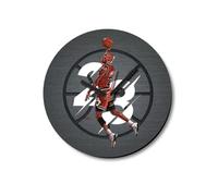 Generico Horloge murale Champions de basket-ball MJ23 - Horloge de basket-ball MJ Hoop diamètre 20 cm