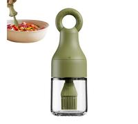 Genérico Huilier avec pinceau - Récipient de cuisine avec pinceau en silicone - Distributeur hermétique anti-goutte pour préparation d'aliments, fritures, four, grill, barbecue, camping et